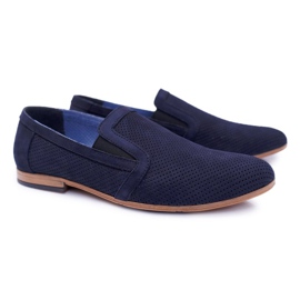 Navy Blue Férfi Slip-On Loafers Bednarek Munero sötétkék 1