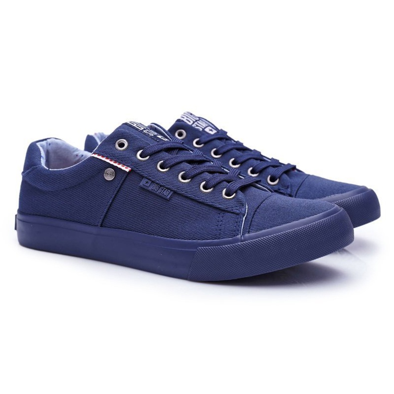 Férfi cipők Big Star Navy Blue AA174094 sötétkék 1