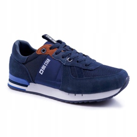 Férfi sportcipő Big Star Suede Bőr Navy Blue DD174321 sötétkék 2