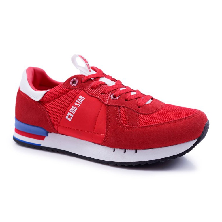 Férfi sportcipő Big Star Suede Bőr Piros DD174322 2