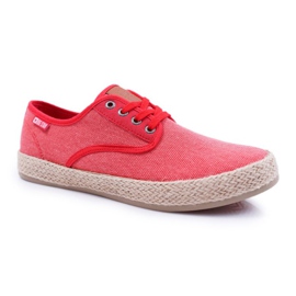 Férfi cipők Espadrilles Big Star Red AA174173 piros 1