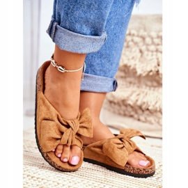 PS1 Női barna papucs íjjal Wendy Cork 1