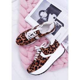 NFR Leopard SportFreak női sportcipő barna 1