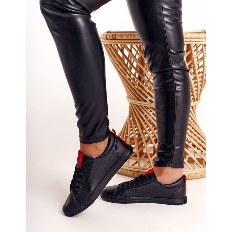 Női cipők Big Star övvel Fekete DD274687 1