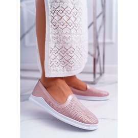 S.Barski Női Brogues Leather Slip-On Lordsy Pink Lordi rózsaszín 1