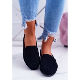 Női cipők Sergio Leone Suede Black Winted fekete 2