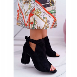 Vinceza Fekete csizma szandál egy bárban nyitott lábujjak szürke 1