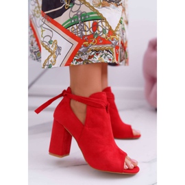 Vinceza Piros csizma szandál egy bárban nyitott lábujjak szürke 1