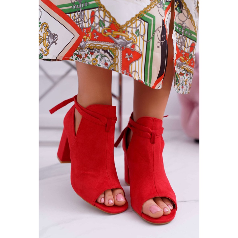 Vinceza Piros csizma szandál egy bárban nyitott lábujjak szürke 2