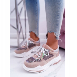 FC1 Női sportcipő Magas talpú rózsaszín Cabana 2