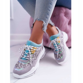 FC1 Női sportcipő Magas talpú szürke Cabana 2