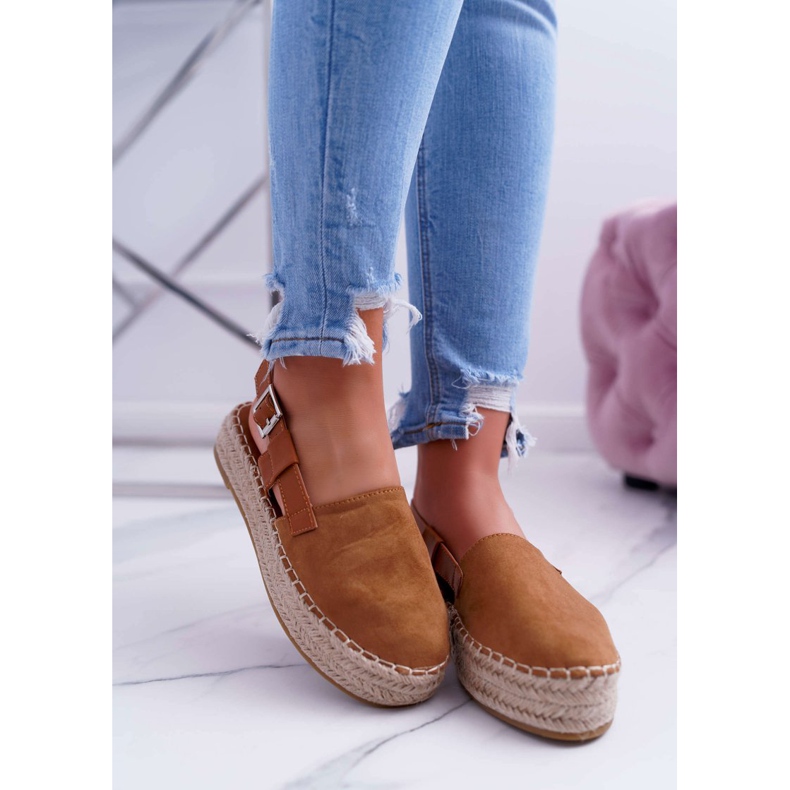 NFR Női velúr espadrilles a Camel Parteno platformon barna 2 NFR Női velúr espadrilles a Camel Parteno platformon barna 2