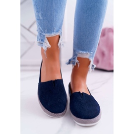 S.Barski Női espadrilles Velúr bőr Navy Blue Bimbo sötétkék 2