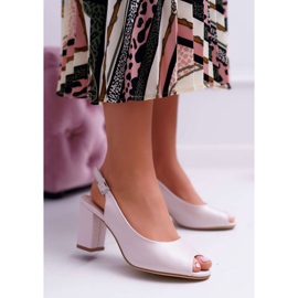 Női szandál magassarkúban Sergio Leone SK765 Pink Pearl Vime rózsaszín 2