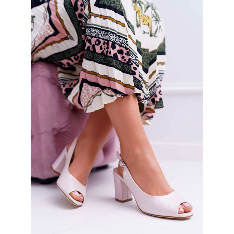 Női szandál magassarkúban Sergio Leone SK765 Pink Pearl Vime rózsaszín 1