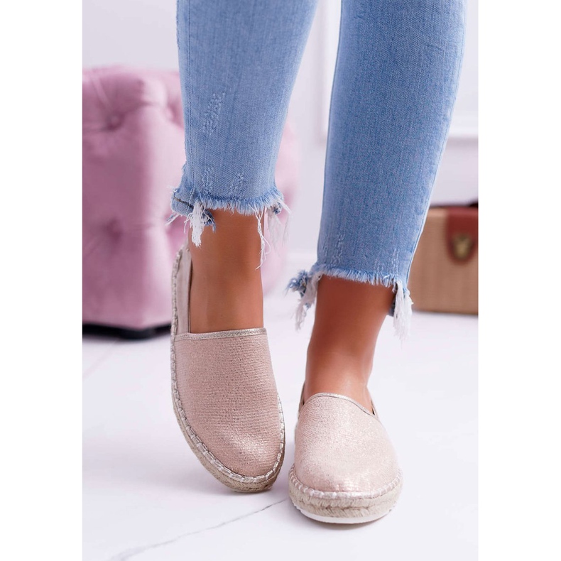 Női espadrilles Big Star, fonott talpbézs DD274769 2
