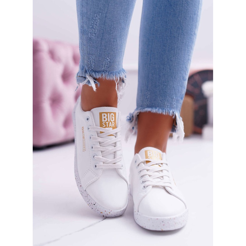 Női cipők Big Star Red Star White AA274A007 fehér 2