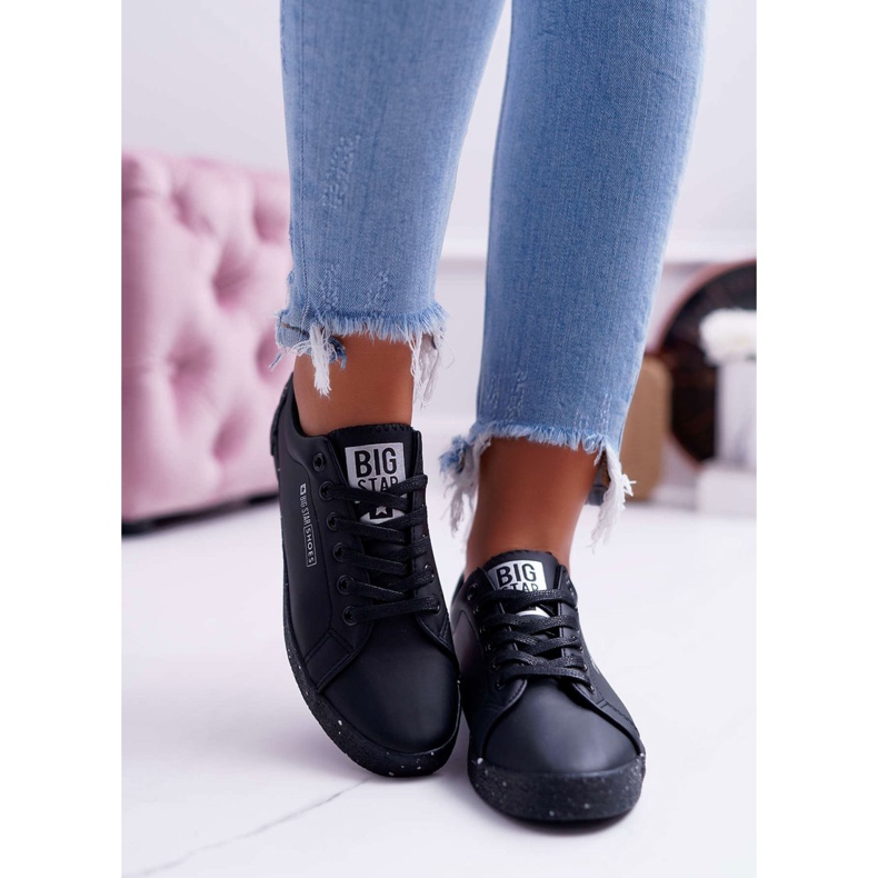 Női cipők Big Star Grey Star Black AA274A008 fekete 2