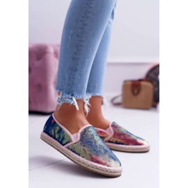 Női espadrilles Big Star Irizáló Flitter DD274A164 sötétkék 1