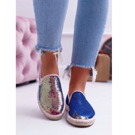 Női espadrilles Big Star Irizáló Flitter DD274A164 sötétkék 2 Női espadrilles Big Star Irizáló Flitter DD274A164 sötétkék 2