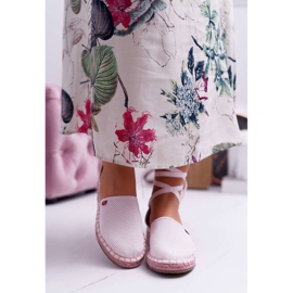 Big Star Női espadrilles nagy csillag a rózsaszín platformon DD274A192 2