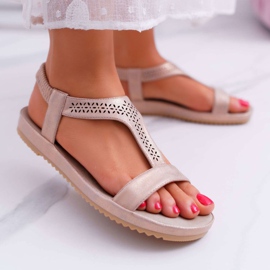 Női szandál Flat Pink S.Barski Emente rózsaszín 1