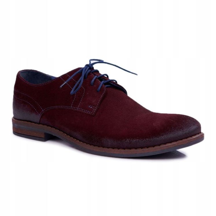 Férfi Brogues Alkalmi Bőr Nikopol Burgundy Lajos piros 1