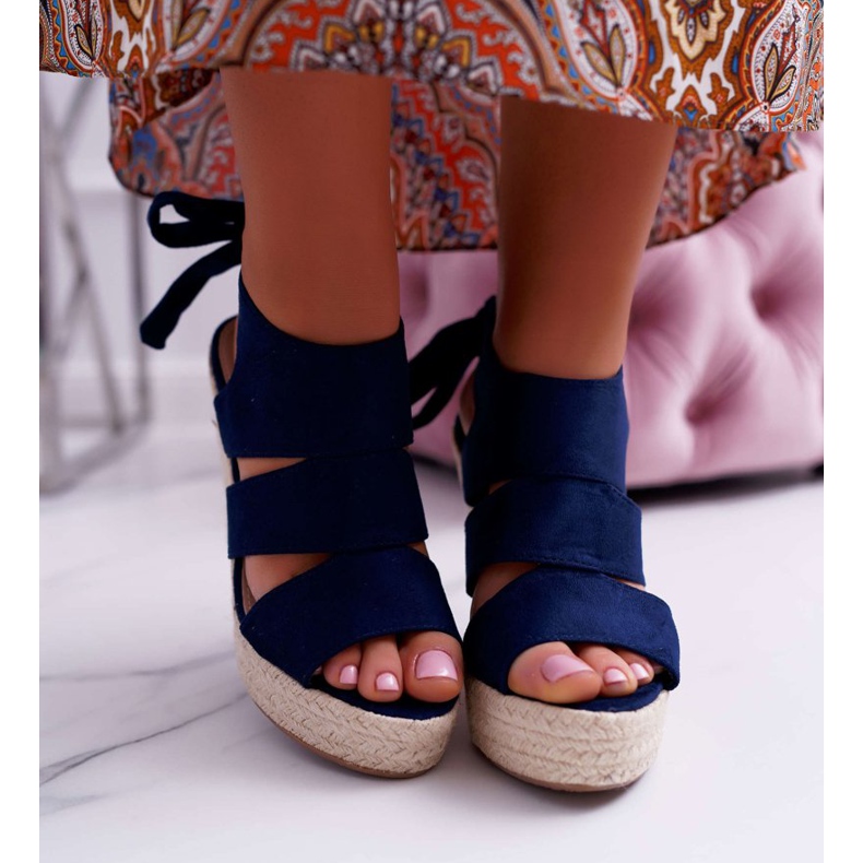 BUGO Női szandál Ék Yenga Wedge sötétkék 2