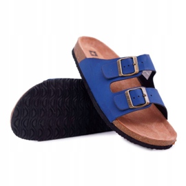 Férfi papucs csatokkal Big Star Navy Blue DD174604 sötétkék 1