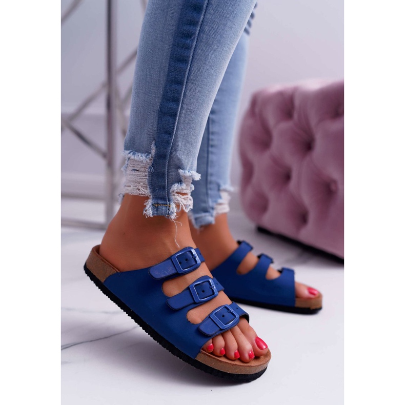 Női sötétkék papucs Big Star DD274140 1