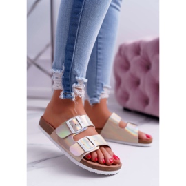 Női aranypapucs Big Star DD274135 aranysárga 1