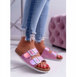 Női lila papucs Big Star DD274136 1