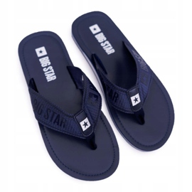 Férfi papucs Papucs Big Star Navy Blue DD174676 sötétkék 2