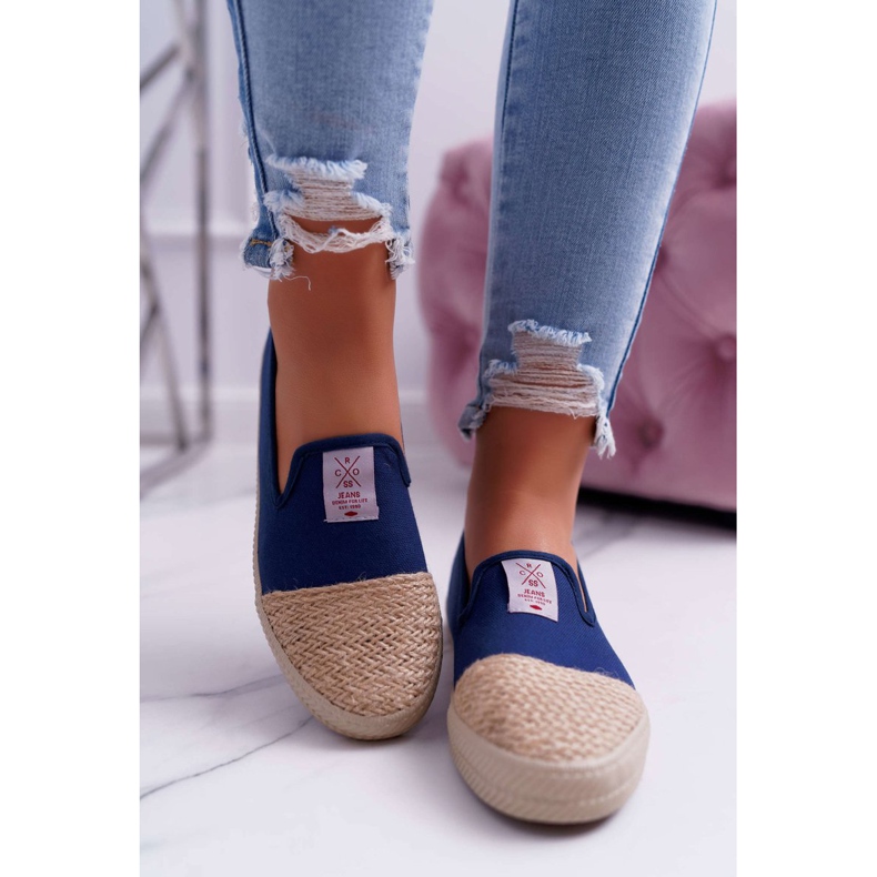 Cross Jeans Női Espadrilles Cross farmer Navy Blue DD2R4046 sötétkék 2