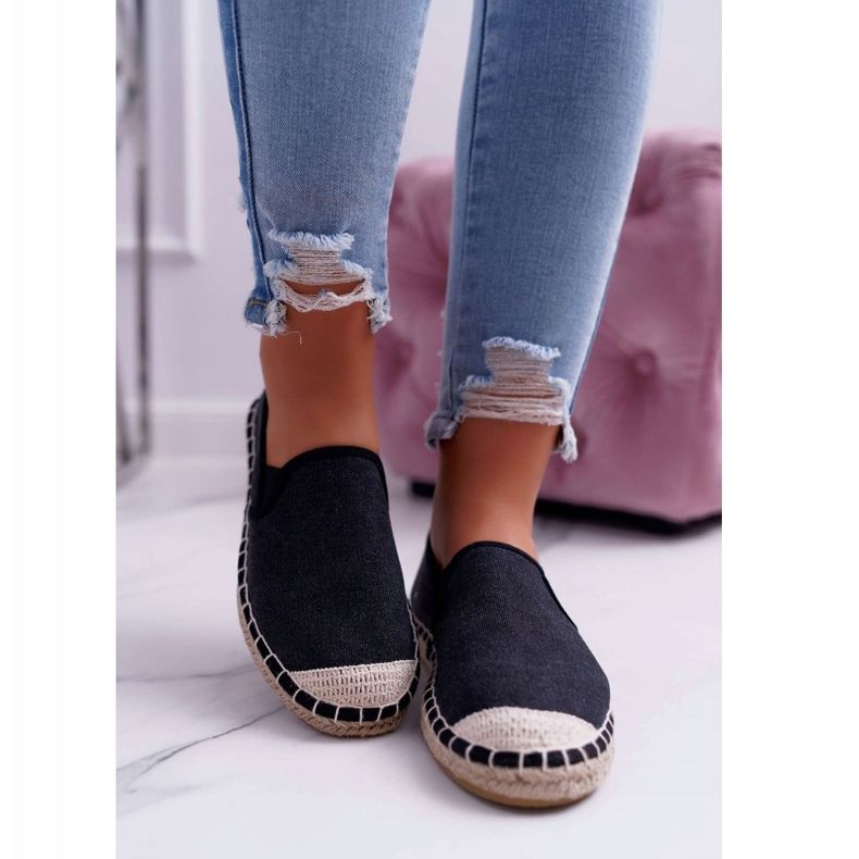 Cross Jeans Női Espadrilles Cross farmer fekete DD2R4106 2