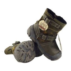 Bőr gyermekcsizma 91543 zöld Bartek 3