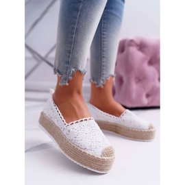 BUGO Női csipke Espadrilles White Lovely Haven fehér 1