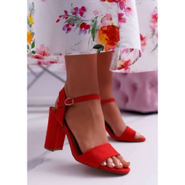 FRBS Női szandál Velúr Piros Baloo 1