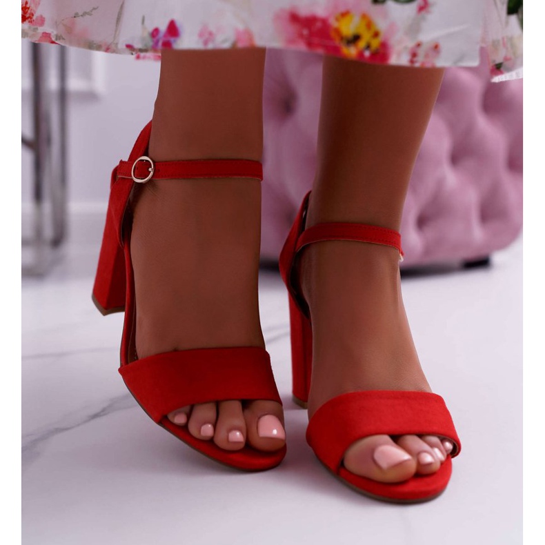 FRBS Női szandál Velúr Piros Baloo 2