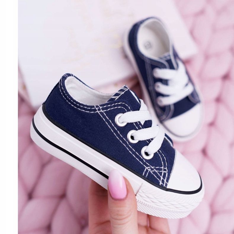 FRROCK Gyermek klasszikus sötétkék Filemon cipők 2