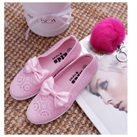 EVE Gyermek ifjúsági cipők Csipke Pink Dudi rózsaszín 1