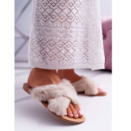 Női papucs Fur Lu Boo White Pimmerrel fehér 1