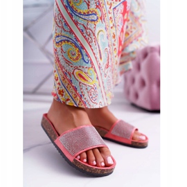 PS1 Női papucs parafán korallkristályokkal rózsaszín 1 PS1 Női papucs parafán korallkristályokkal rózsaszín 1