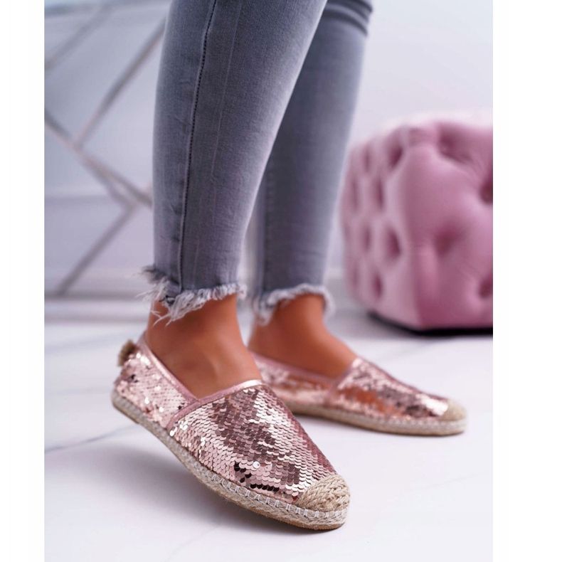 Női espadrilles Lu Boo Pink Flitter Destino rózsaszín 1