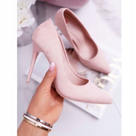 SEA Női Velúr Rózsaszín Yanna Stilettos 1