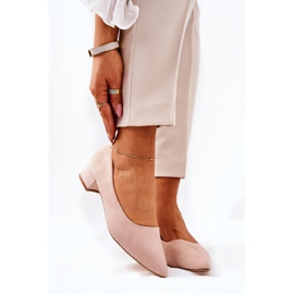 PS1 Klasszikus női pumpák Suede Beige Rheya bézs 1