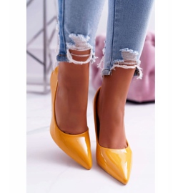 PS1 Sárga Yanna női magas sarkú cipő 2