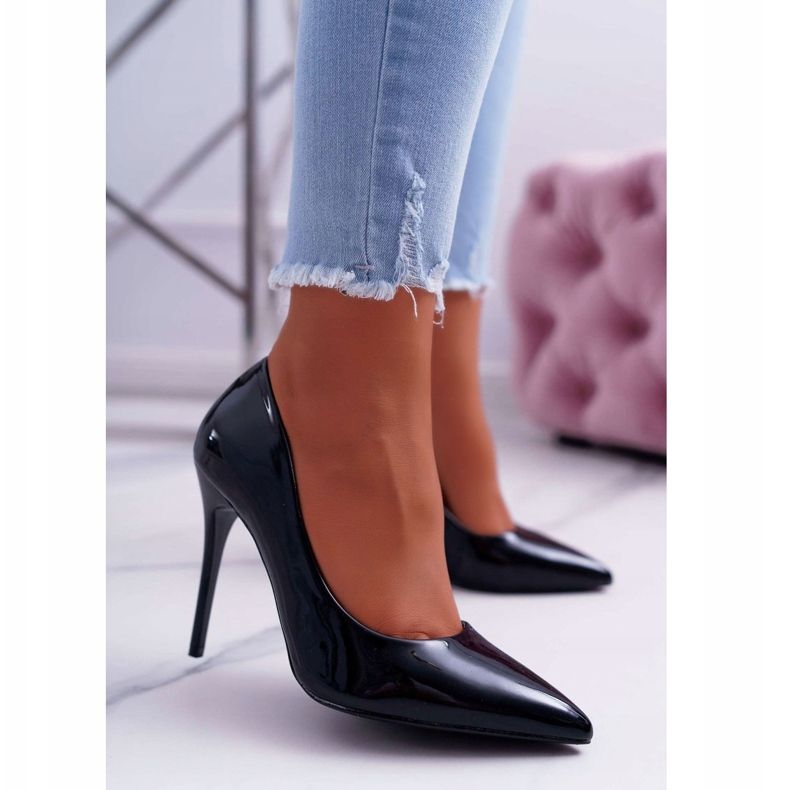 PS1 Yanna Black női magas sarkú cipő fekete 2