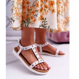 Női fehér Lu Boo szandál Mariachi csapokkal 1