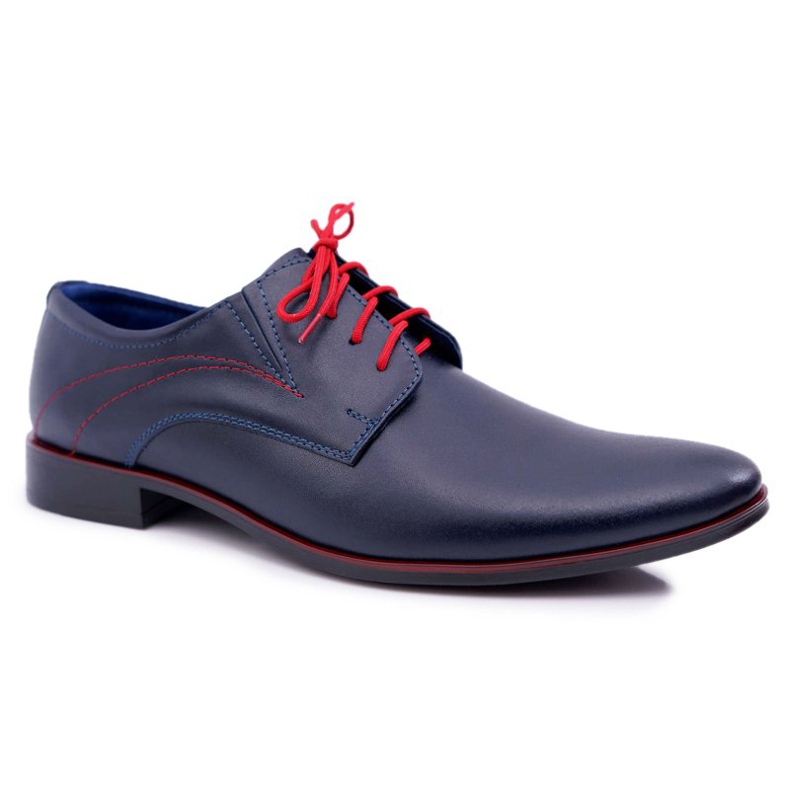 Mario Boschetti Férfi Brogues, Elegáns bőr, Navy Blue Menelaos sötétkék 1